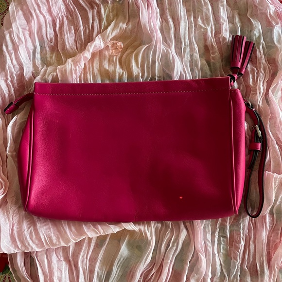 Coach Pink Leather Wristlet - Picture 2 of 5